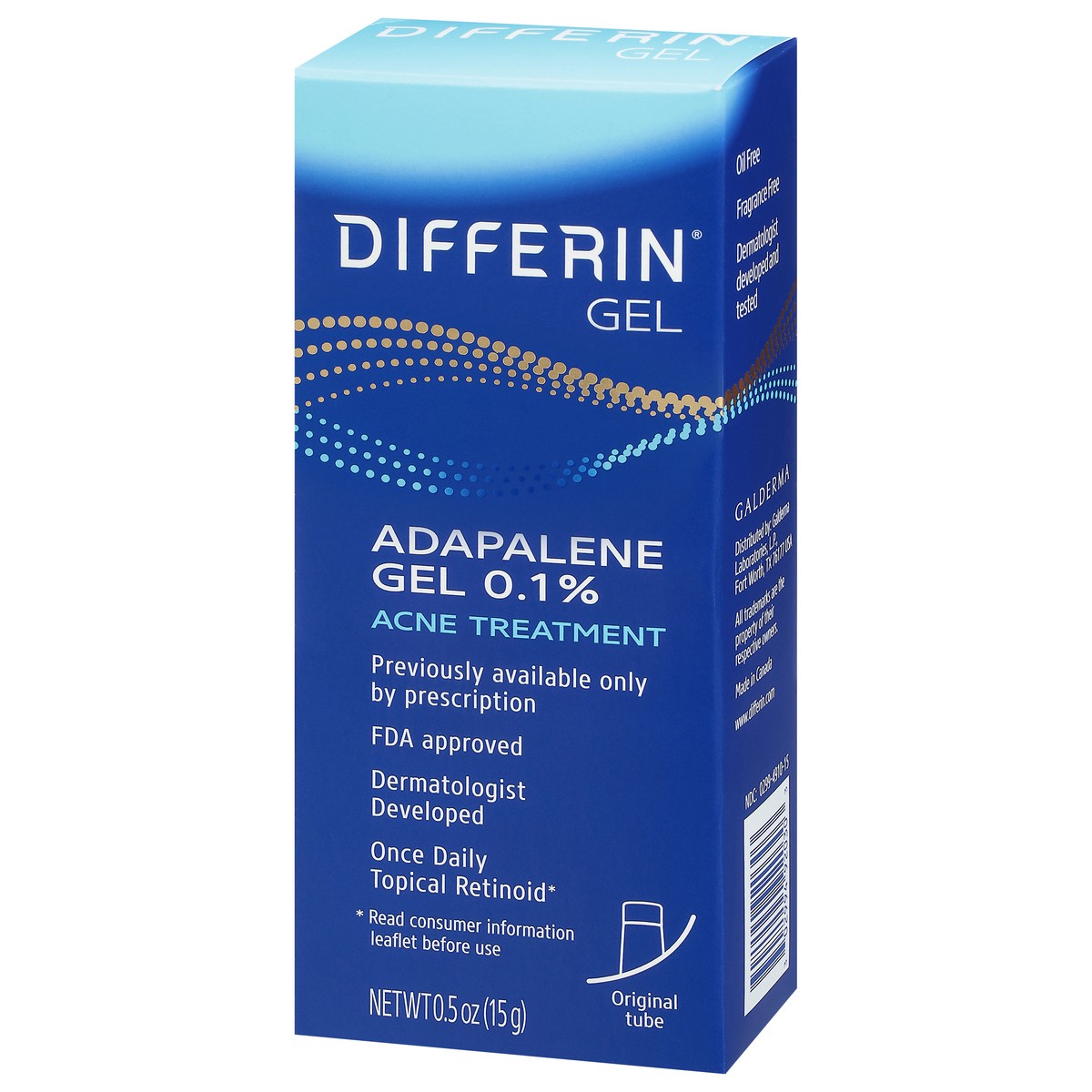 slide 3 of 9, Differin Acne Treatment Gel, 0.5 oz