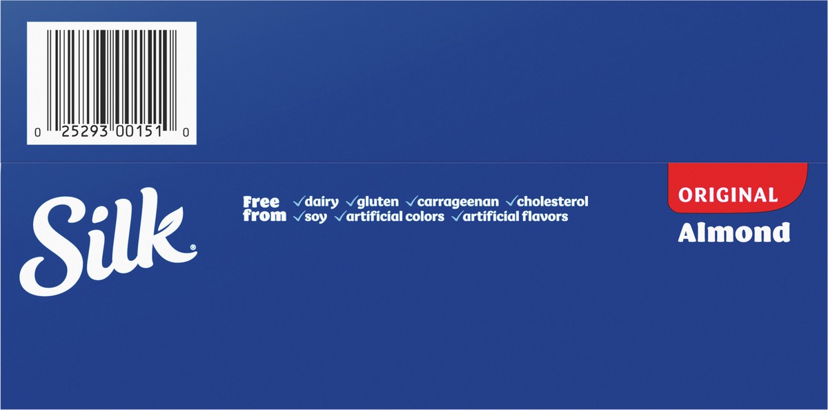 slide 7 of 13, Silk Almond Milk, Original, Dairy-Free, Vegan, Non-GMO Project Verified, Half Gallon, 2 Pack, 64 fl oz