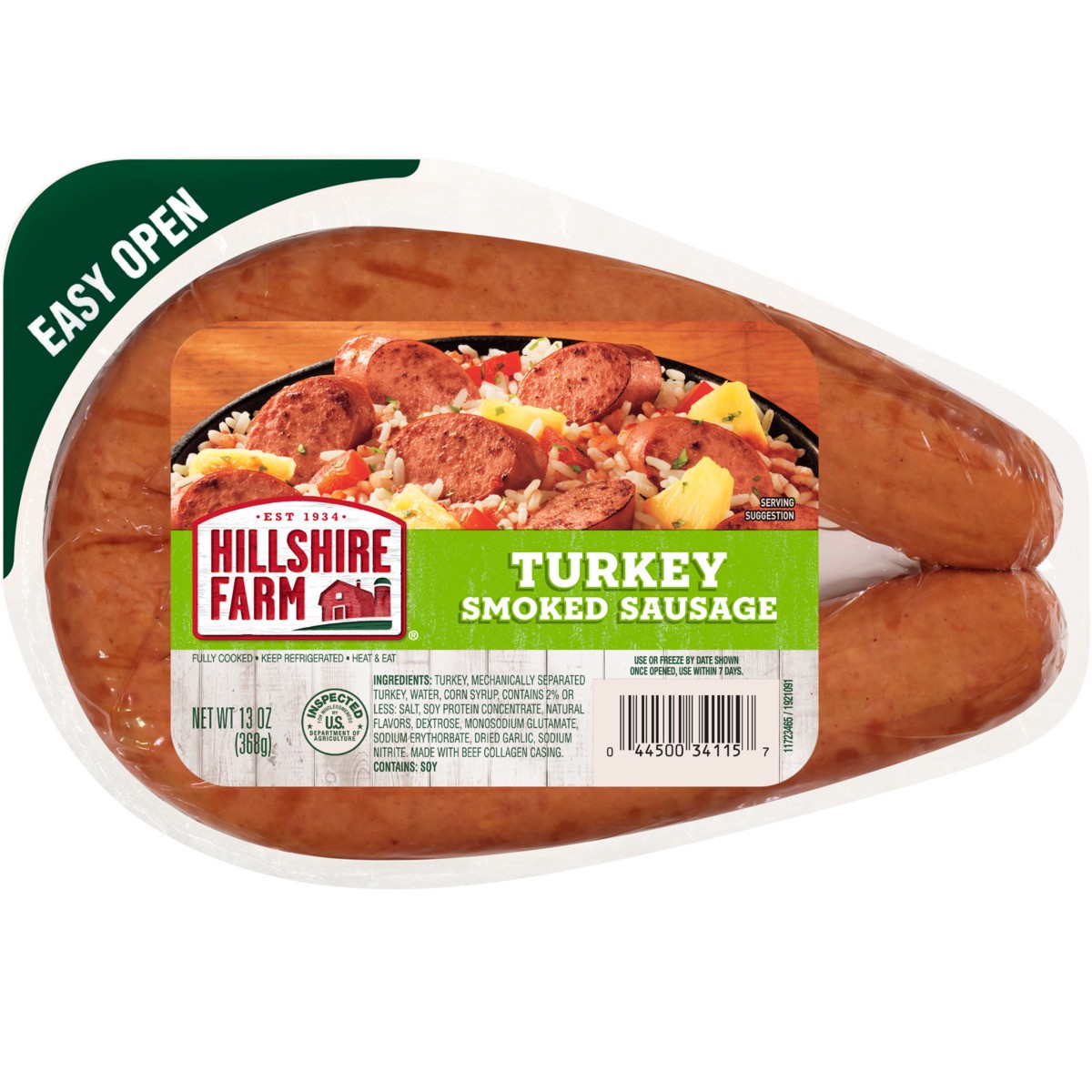 slide 5 of 7, Hillshire Farm Turkey Smoked Sausage, 13 oz., 13 oz