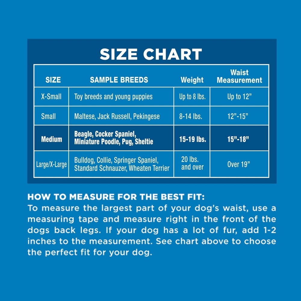 slide 3 of 4, Four Paws Wee-Wee Medium Disposable Diapers, 12 ct