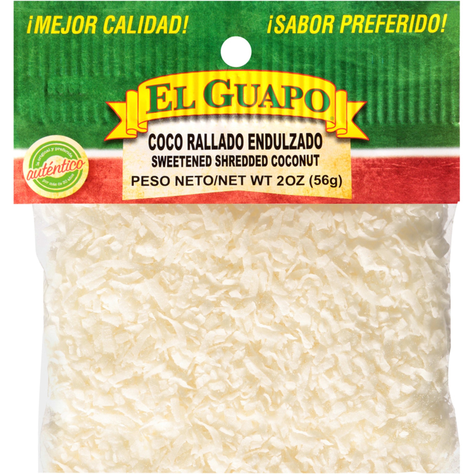 slide 1 of 5, El Guapo Shredded Coconut Seasoning, 2 oz