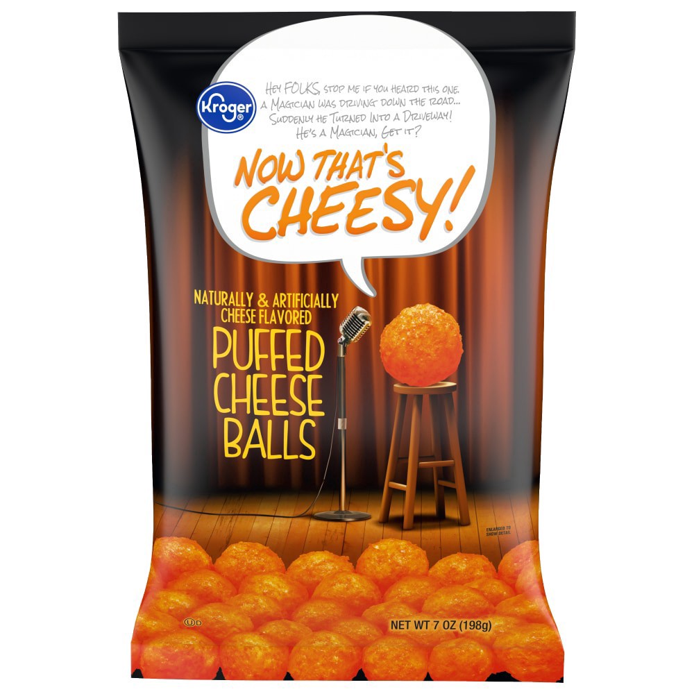 slide 2 of 2, Kroger Puffed Cheese Balls, 7 oz