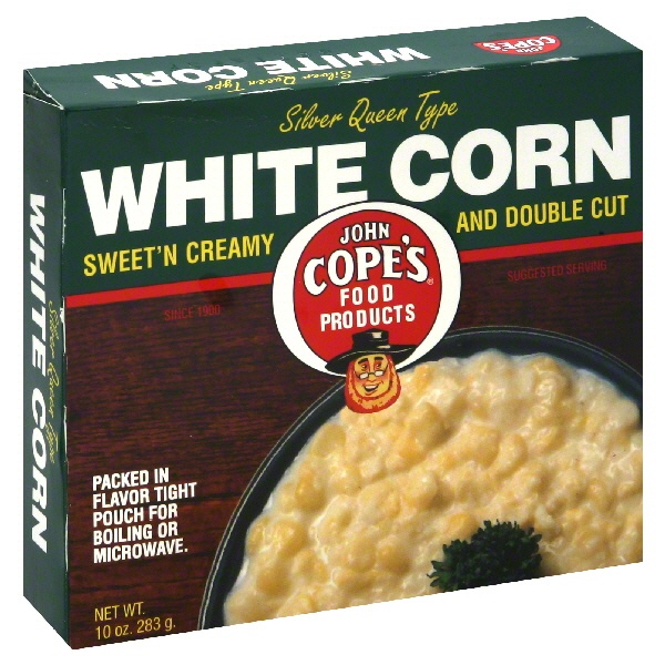 slide 1 of 1, John Cope's Copes Cream White Corn, 10 oz