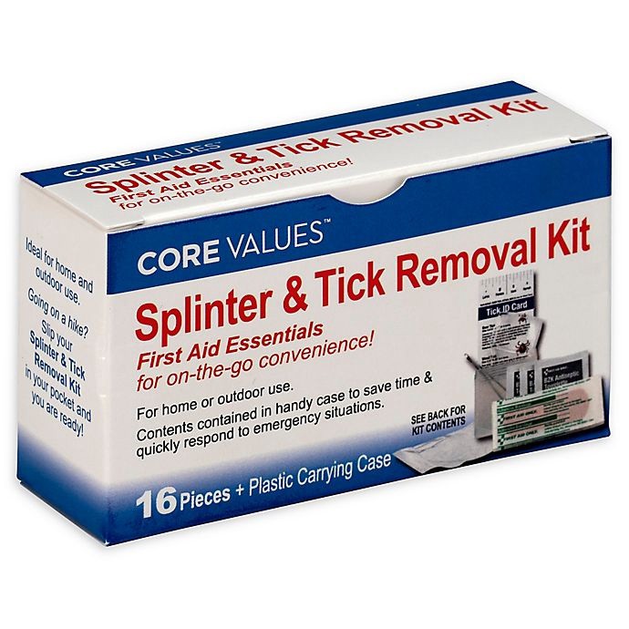 slide 1 of 3, Core Values Splinter & Tick Removal Kit, 16 ct