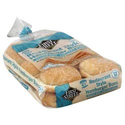 First Street Sesame Seed Hamburger Buns