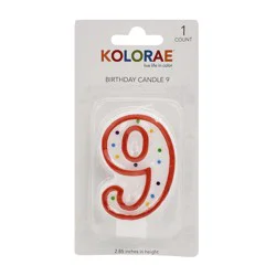 Kolorae Birthday Candle - 9 ea