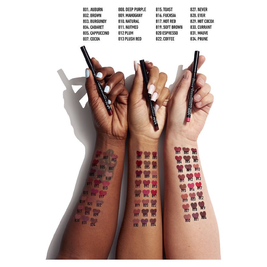 slide 3 of 5, NYX Professional Makeup Plush Red Lipliner Pencil, 1 ct