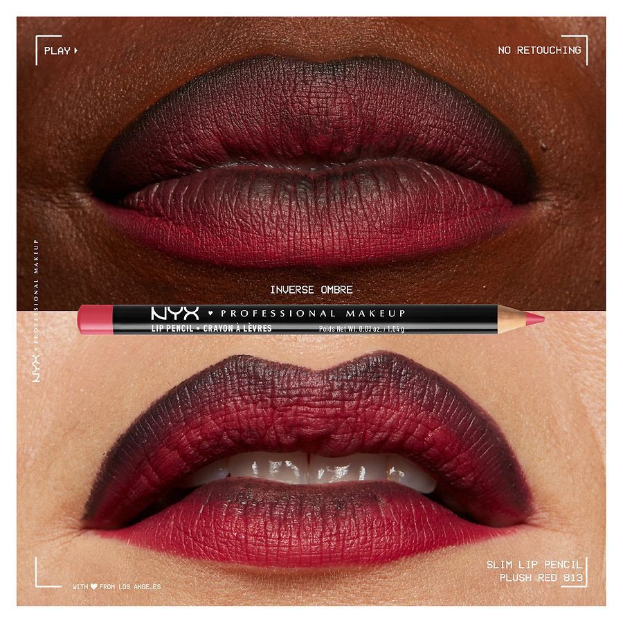 slide 4 of 5, NYX Professional Makeup Plush Red Lipliner Pencil, 1 ct