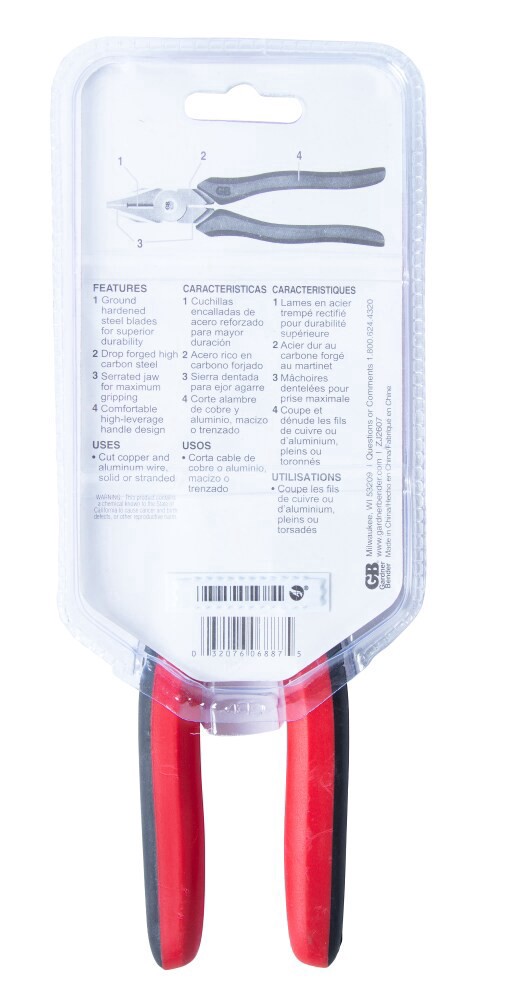 slide 3 of 3, Gardner Bender Linesmen Pliers, 7 1/4 in
