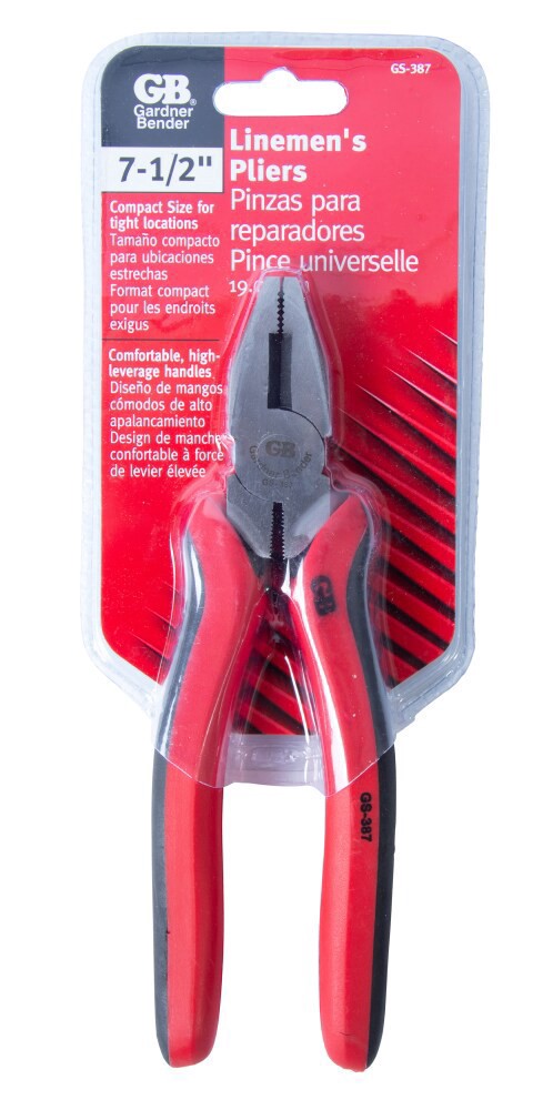 slide 2 of 3, Gardner Bender Linesmen Pliers, 7 1/4 in