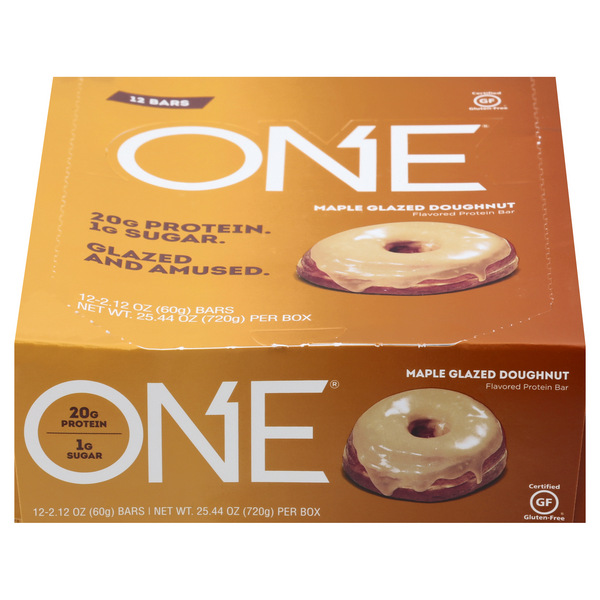 slide 1 of 1, ONE Protein Bars One Protein Bar - Maple Glazed Donut, 12 ct; 25.44 oz