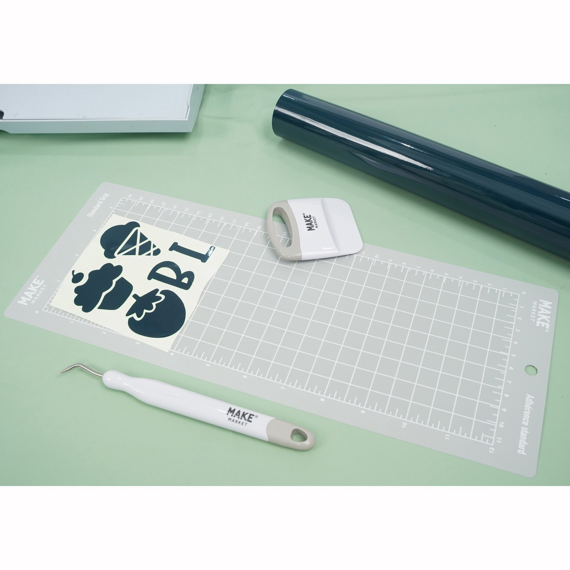 slide 2 of 3, 4.5" X 12" Standard Grip Adhesive Cutting Mat By Make Market, 4.5 in x 12 in