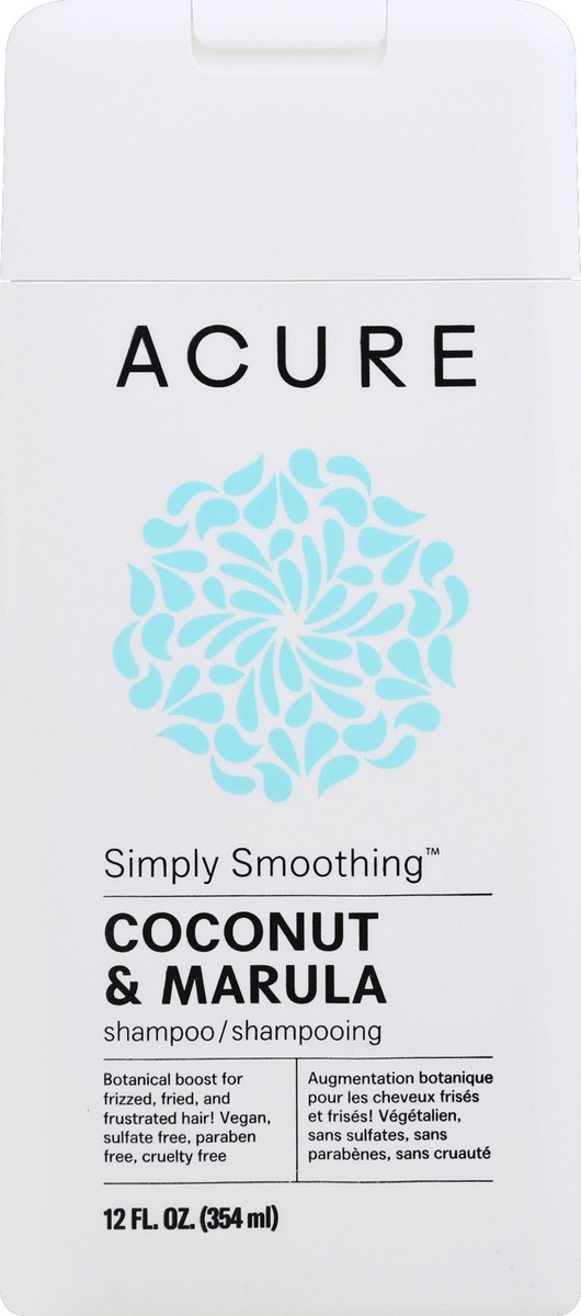 slide 2 of 2, ACURE Simply Smoothing Coconut & Marula Shampoo, 12 fl oz