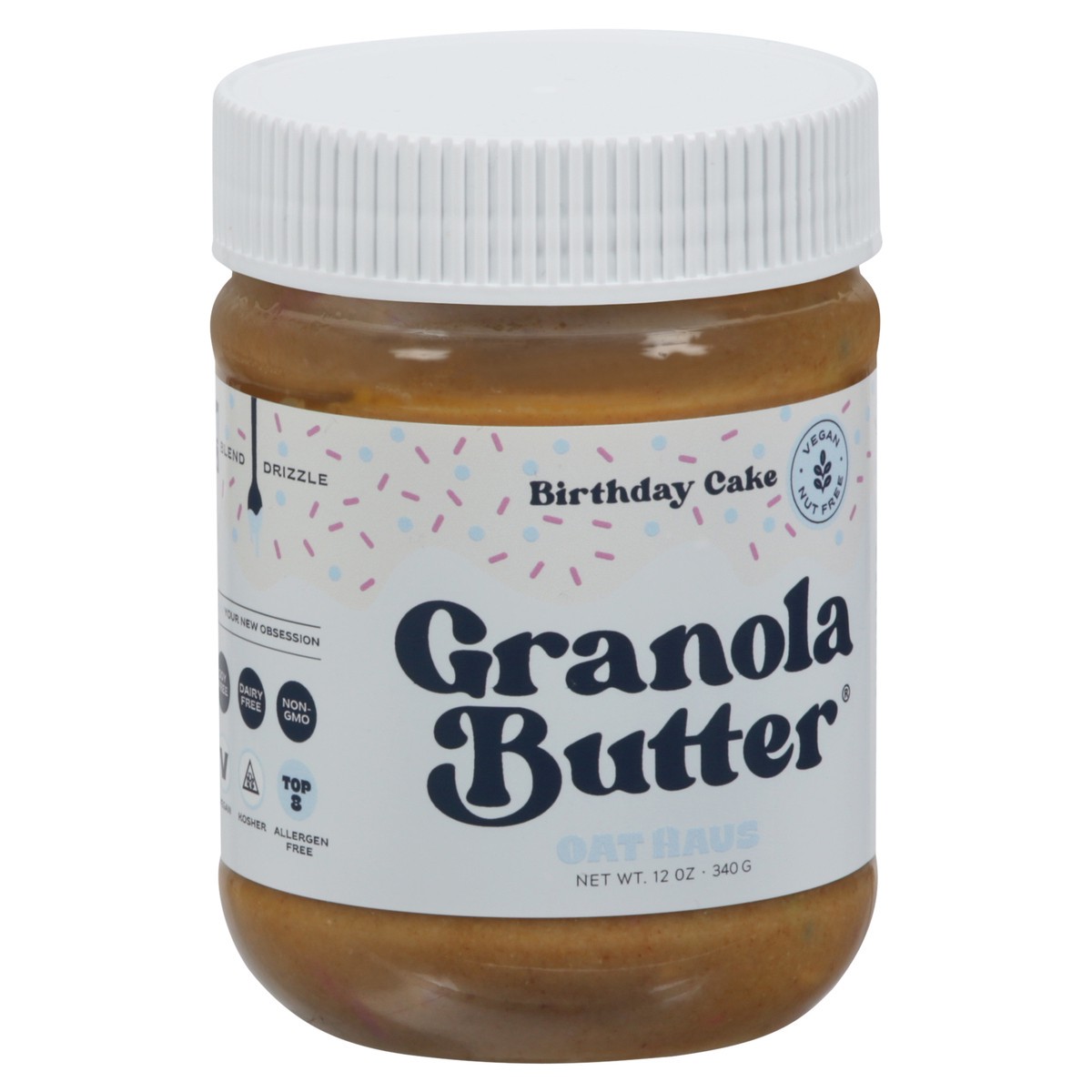 slide 3 of 9, Oat Haus Birthday Cake Granola Butter, 12 oz