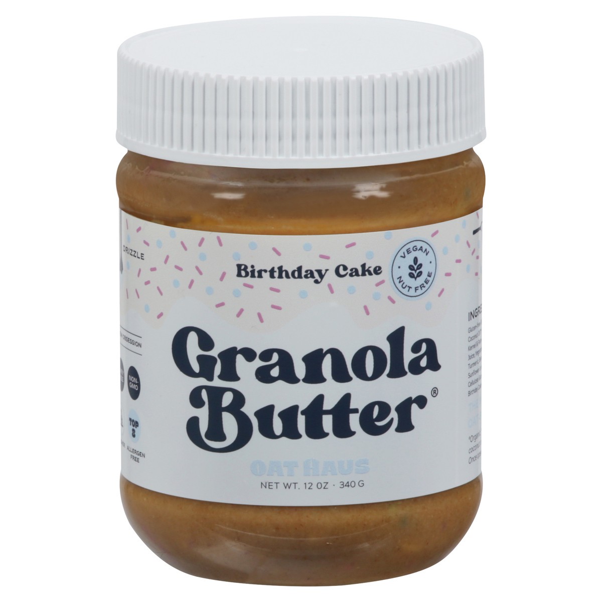 slide 1 of 9, Oat Haus Birthday Cake Granola Butter, 12 oz