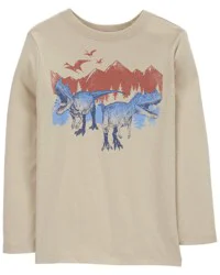 Oshkosh Kid Dino Graphic Tee Tan XL
