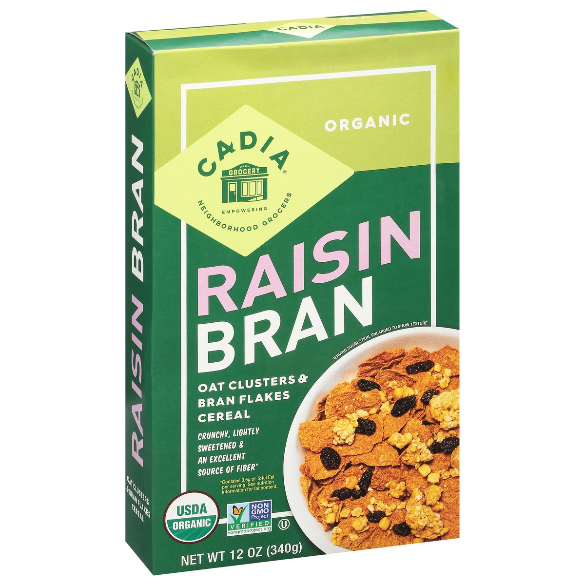 slide 2 of 12, Cadia Cereal, Organic, Raisin Bran 12 Oz, 12 oz