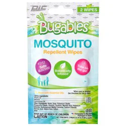 Bugables Mosquito Repellent Wipes 2 - 0.14 oz Each