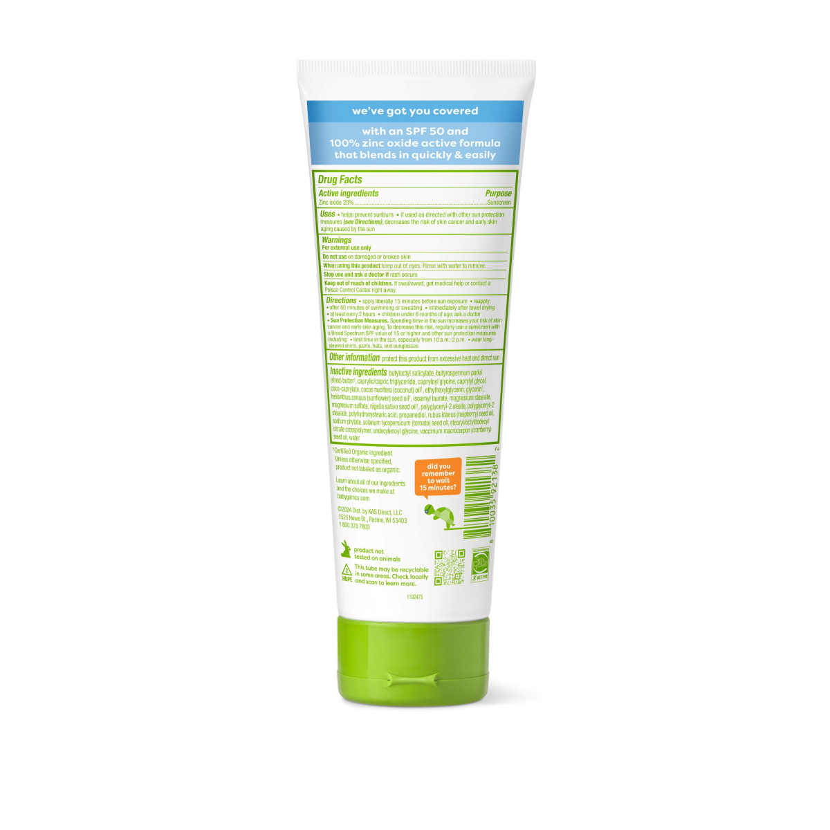 slide 21 of 29, Babyganics Sheer Blend SPF 50 Mineral Sunscreen - 8 fl oz, 8 fl oz