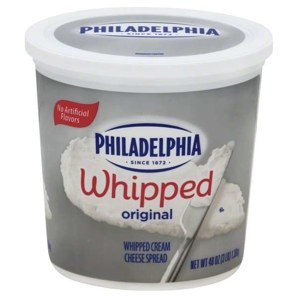 slide 1 of 1, Kraft Philadelphia Cream Cheese Whipped, 3 lb