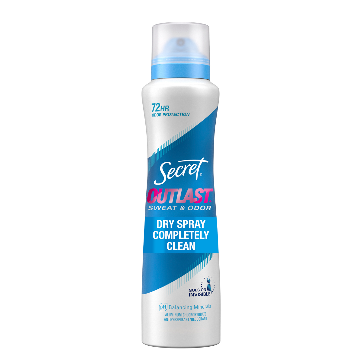 slide 1 of 26, Secret Outlast Dry Spray Antiperspirant Deodorant for Women, Completely Clean 4.1 oz, 4.1 oz