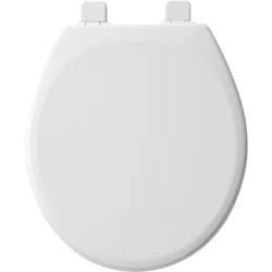 Mayfair Whisper Sta-Tite Round Toilet Seat, White