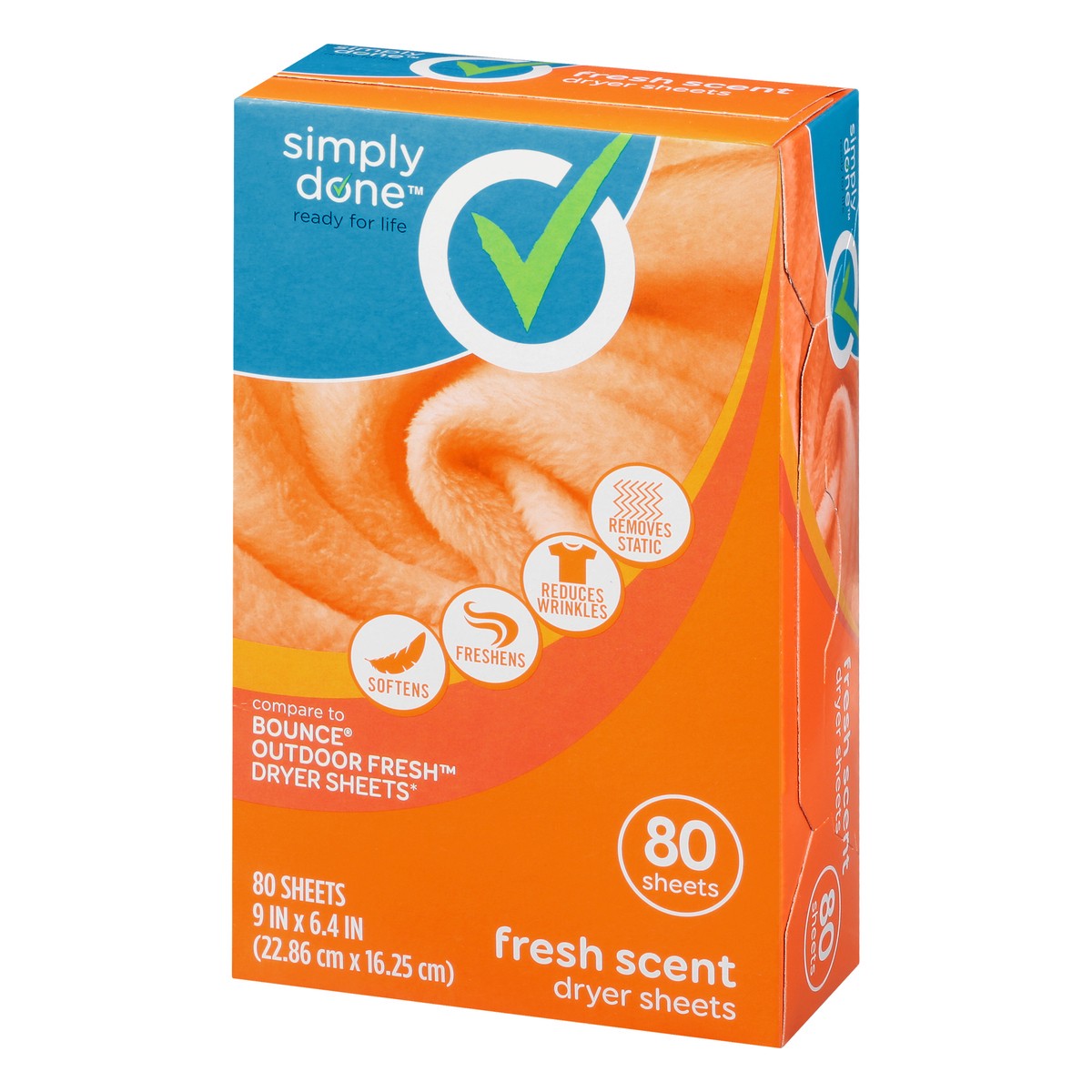 slide 8 of 14, Simply Done Fresh Scent Dryer Sheets, 80 ct