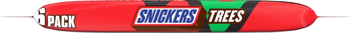 slide 7 of 7, Snickers Holiday Chocolate Christmas Candy Tree Full Size Bar Pack, 1.1oz (6ct), 6.6 oz