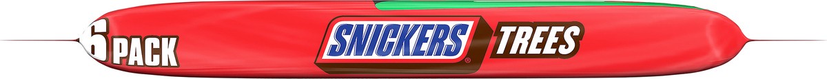 slide 5 of 7, Snickers Holiday Chocolate Christmas Candy Tree Full Size Bar Pack, 1.1oz (6ct), 6.6 oz