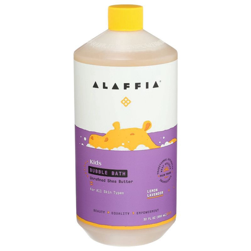 slide 1 of 25, Alaffia Kids Lemon Lavender Everyday Shea Bubble Bath, 32 fl oz