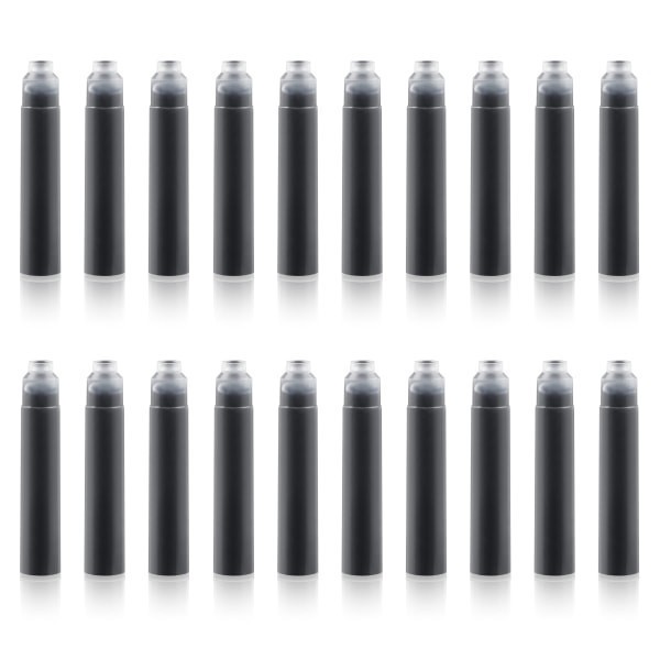 slide 3 of 4, Scriveiner Fountain Pen Ink Cartridges, Medium Point, 0.7 Mm, Black Ink, Pack Of 20 Ink Cartridges, 20 ct