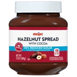 Meijer Reduced Sugar Hazelnut Spread, 13 oz