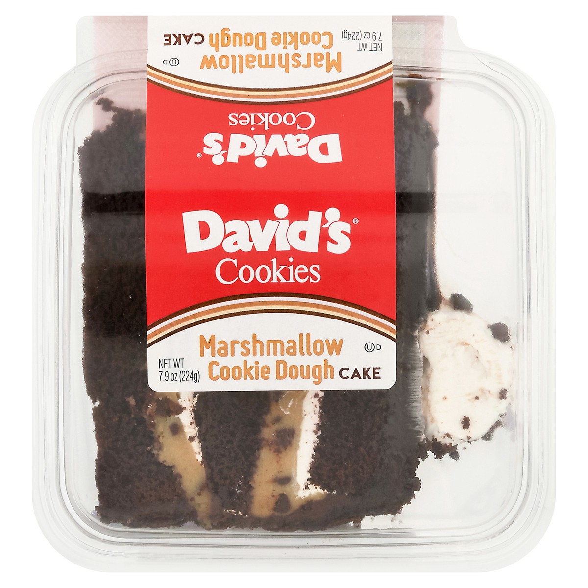 slide 1 of 11, David's Cookies Marshmallow Cookie Dough Cake 7.9 oz, 7.93 oz