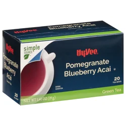 Hy-vee Acai Pomegranate Blueberry Green Tea Bags - 20 ct; 1.41 oz - 20 ct; 1.41 oz