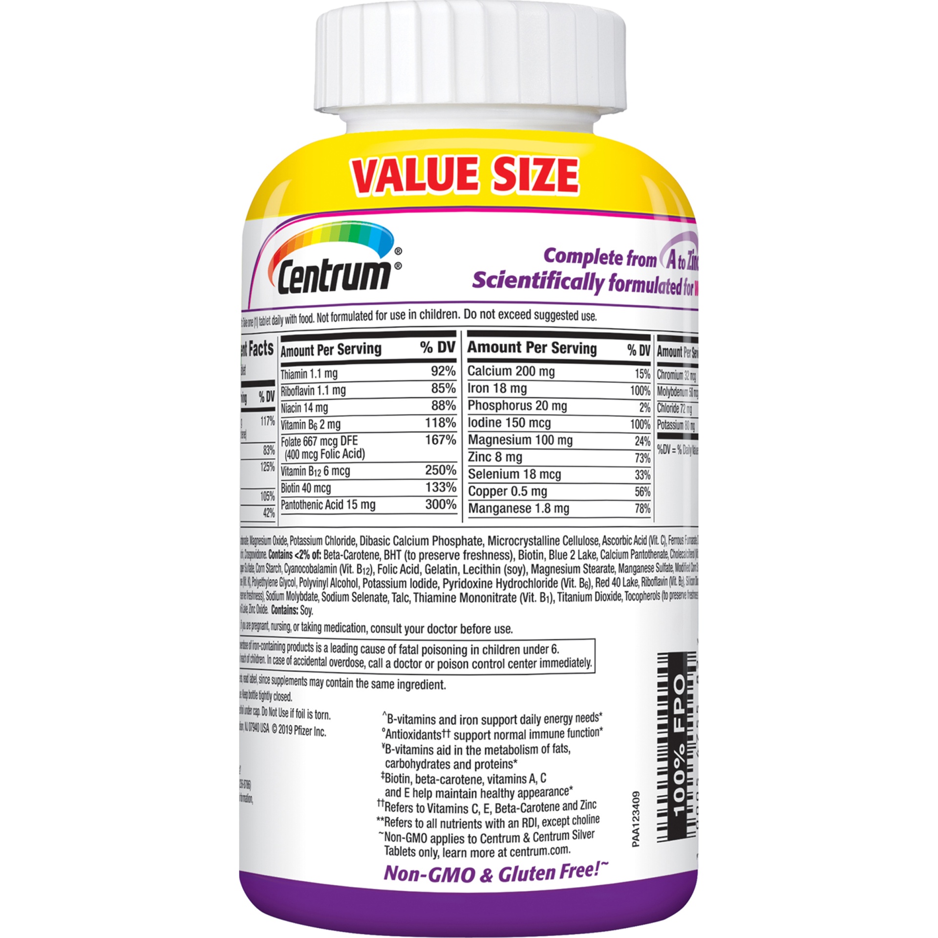 Centrum Women Multivitaminmultimineral Supplement Tablets 250 ct Shipt