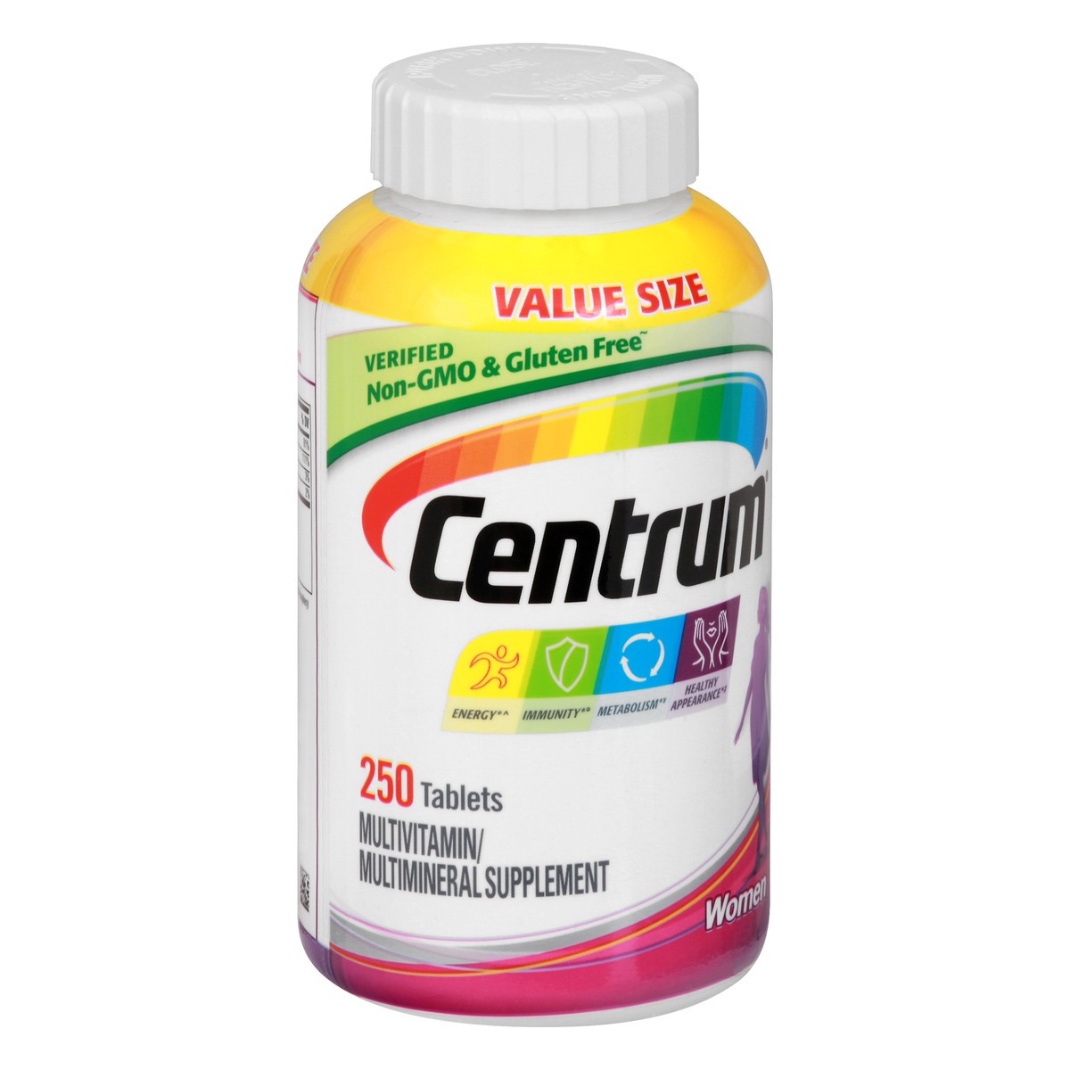 slide 8 of 9, Centrum Value Size Women Tablets Multivitamin/Multimineral 250 ea, 250 ct