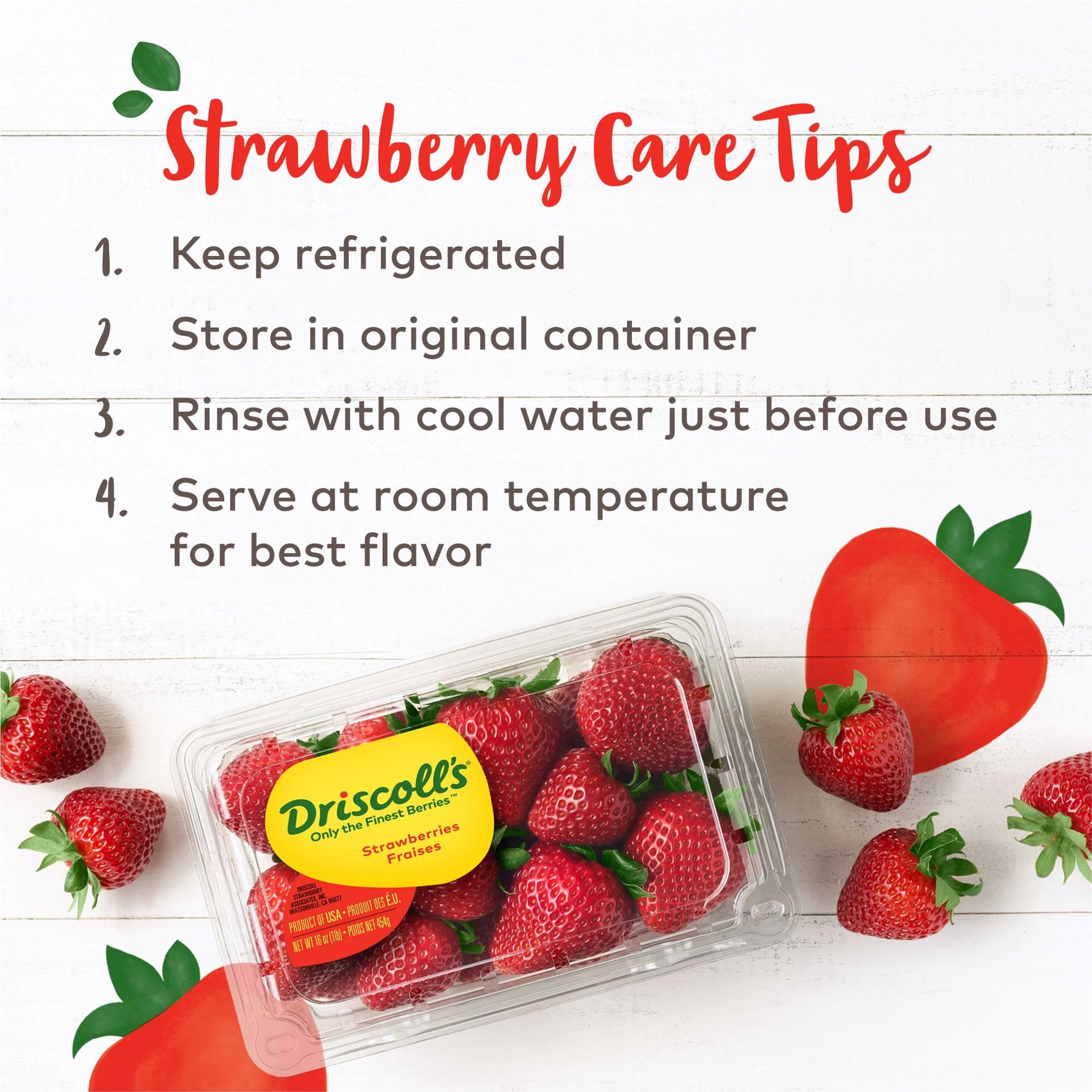 slide 4 of 7, Driscoll's Strawberries, Long Stem Strawberries, Conventional, 16 oz., 16 oz