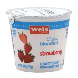 Weis Quality Strawberry Blended Lowfat Yogurt