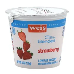 Weis Quality Strawberry Blended Lowfat Yogurt