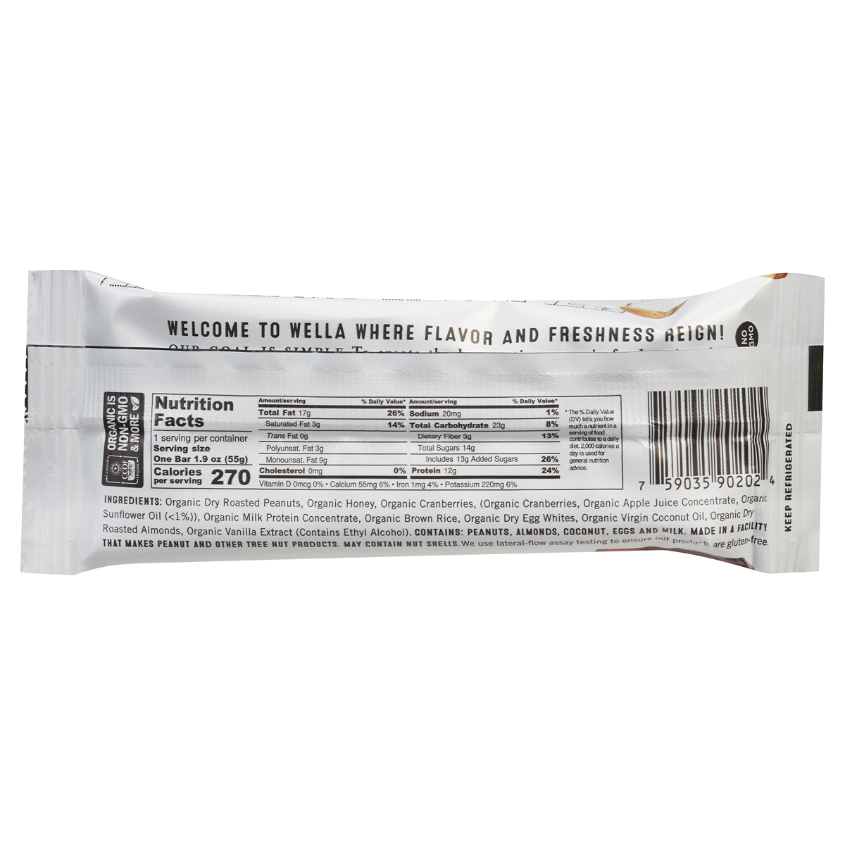 slide 2 of 2, Wella Protein Bar 1.9 oz, 1.9 oz