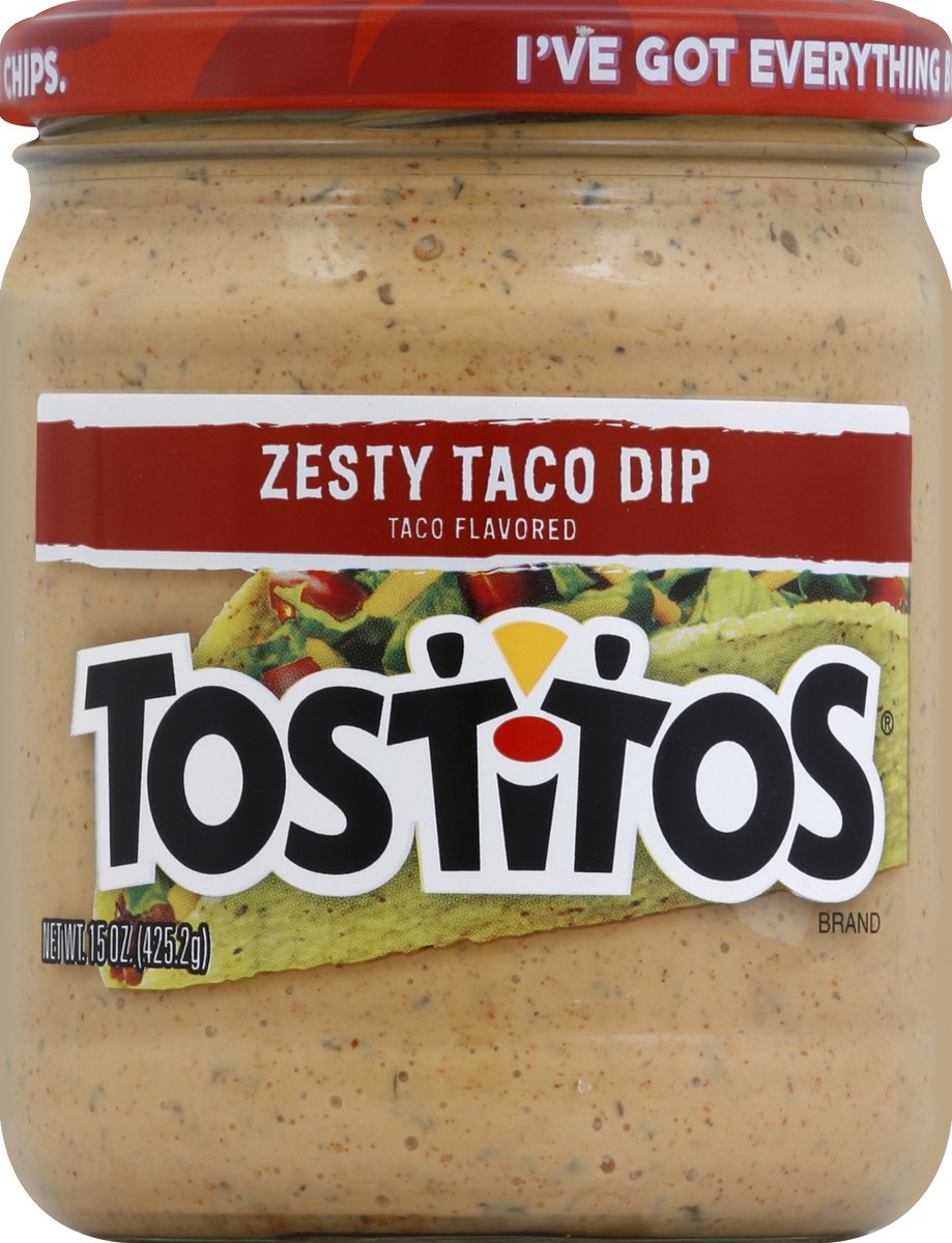 slide 2 of 3, Tostitos Zesty Taco Dip, 15 oz