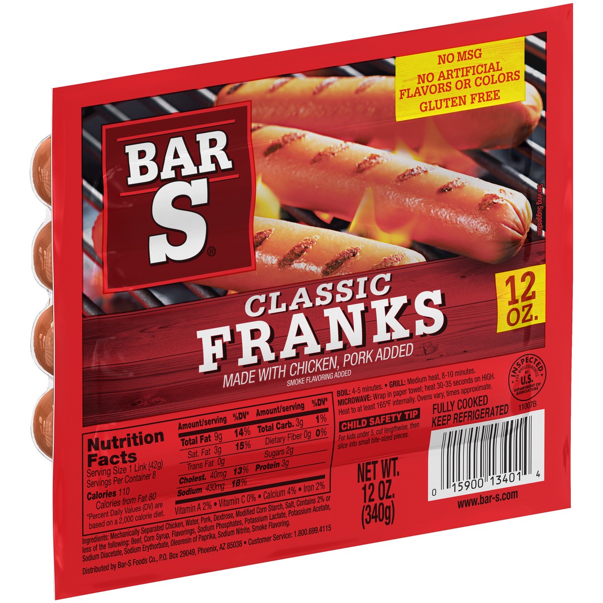 slide 2 of 9, Bar-S Bar S Franks, 12 oz, 12 oz