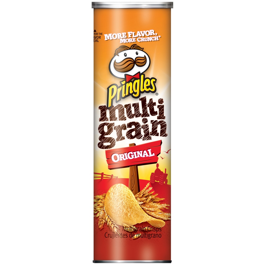 slide 1 of 1, Pringles Original Multigrain Crisps, 6.28 oz