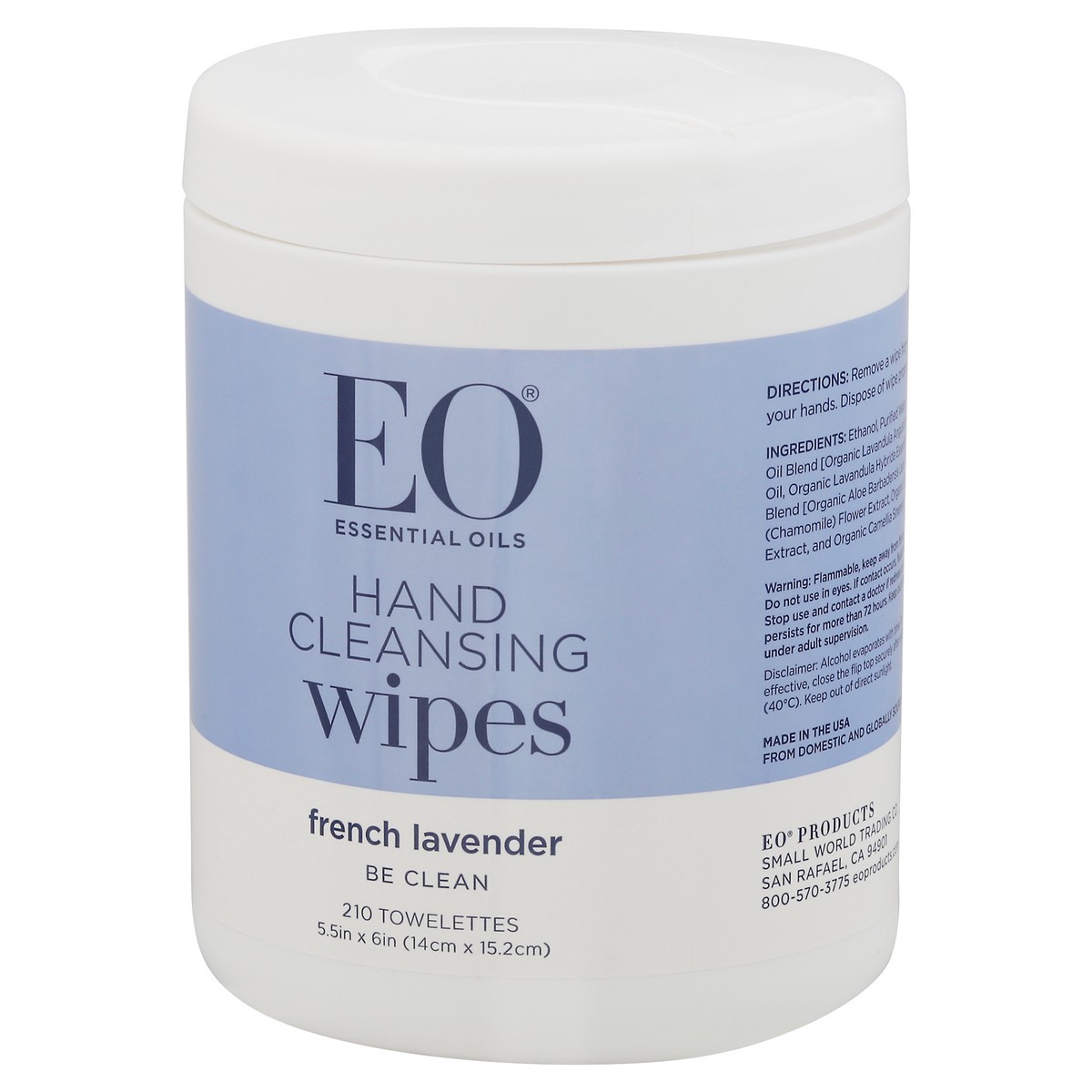 slide 8 of 13, Eo Products Hand Cleansing Wipes - Lavender, 210 ct