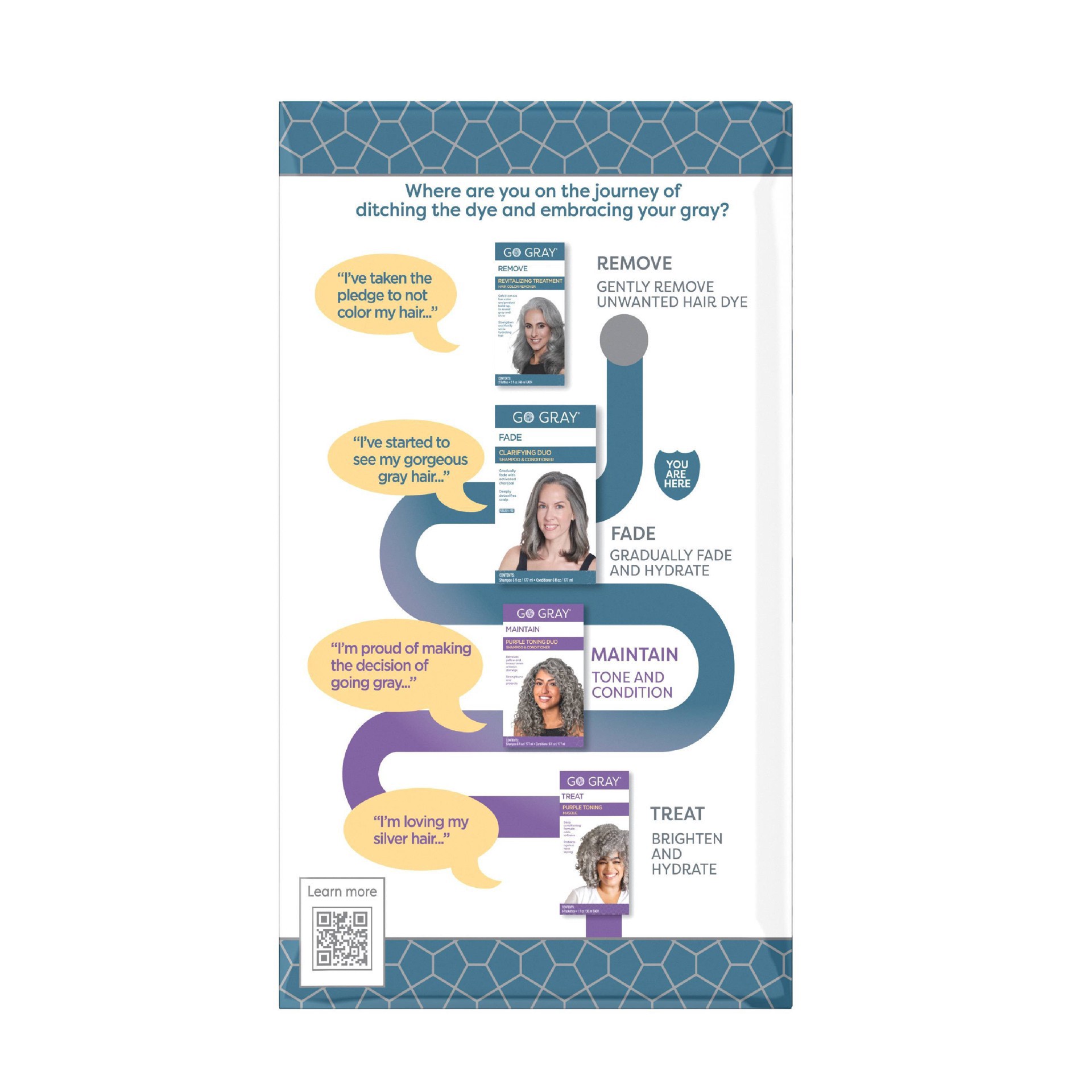 slide 3 of 6, Go Gray Clarifying Duo Shampoo & Conditioner, 1 kit