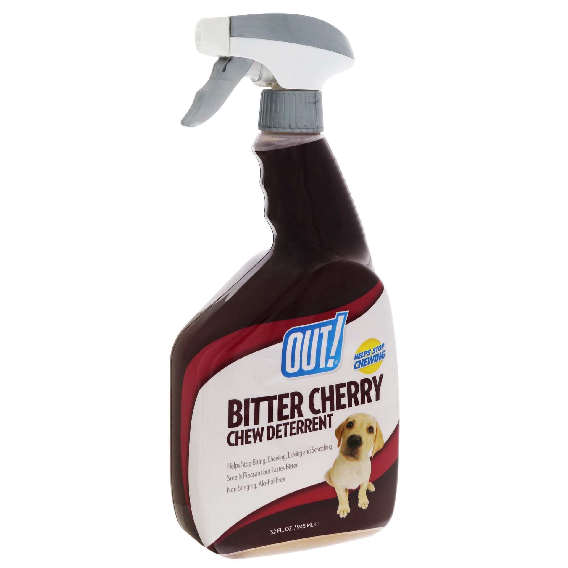 slide 1 of 1, OUT! Bitter Cherry Chew Deterrent Spray, 32 oz