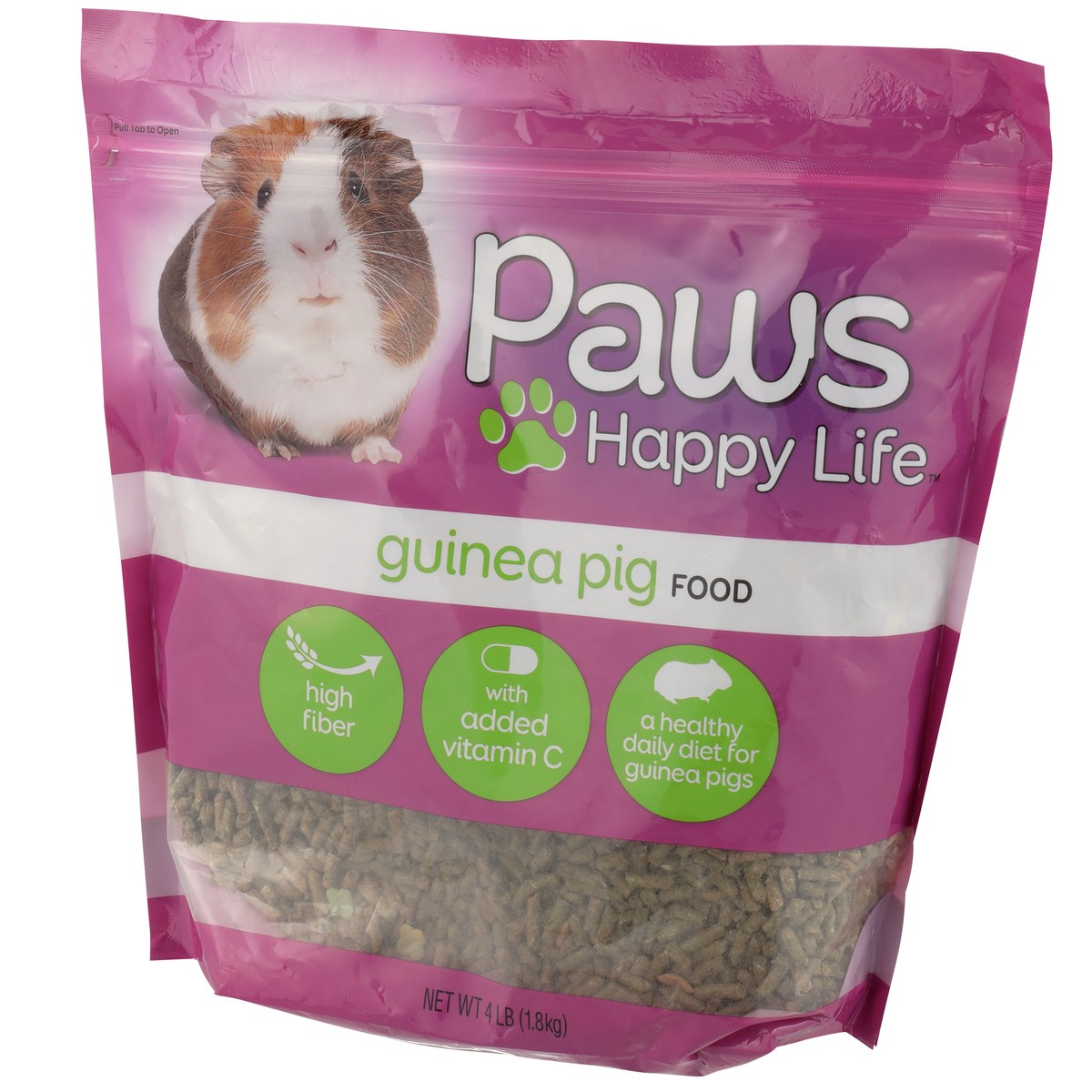 slide 11 of 11, Paws Happy Life Guinea Pig Food, 4 lb