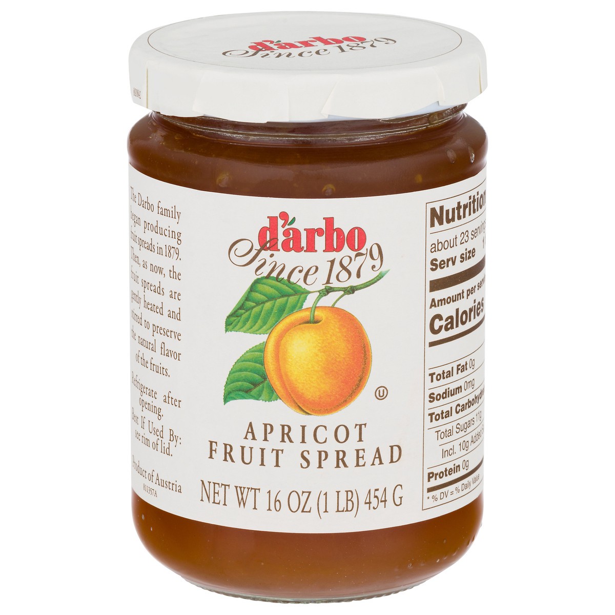 slide 1 of 12, d'Arbo Apricot Fruit Spread 16 oz, 16 oz