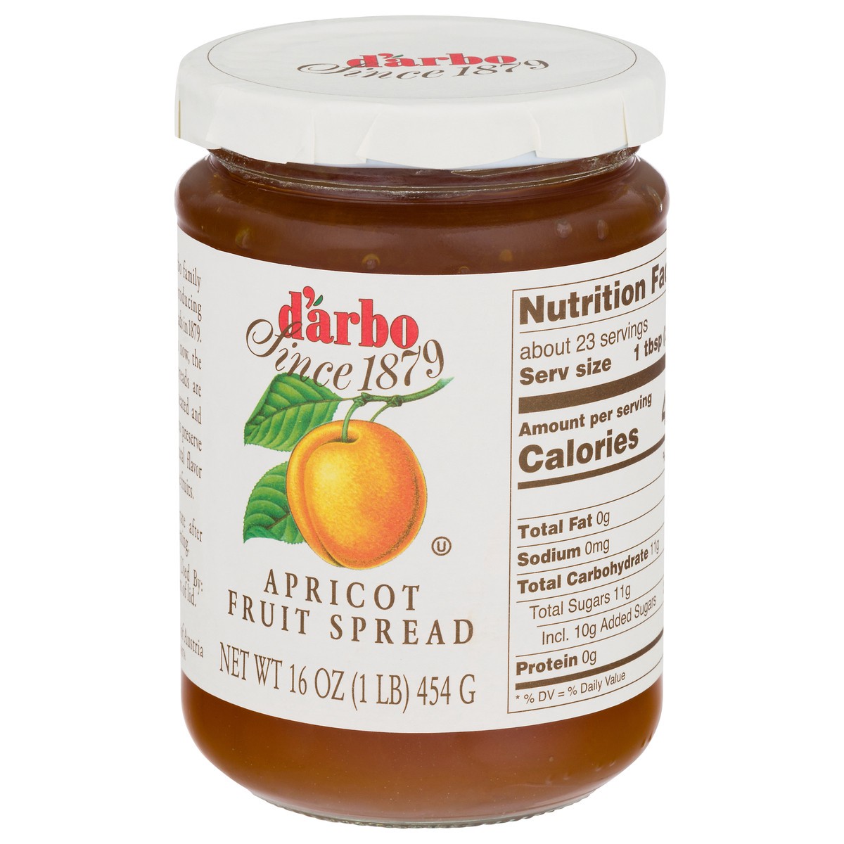 slide 4 of 12, d'Arbo Apricot Fruit Spread 16 oz, 16 oz