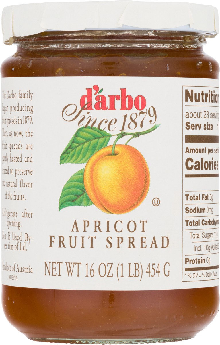 slide 1 of 12, d'Arbo Apricot Fruit Spread 16 oz, 16 oz